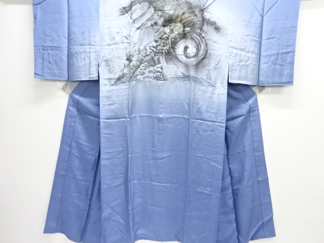 アンティーク　龍模様男物長襦袢